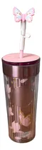 Comprar Termo Vaso Starbucks Straw Topper Cherry Blossom Sakura 2025 Dorado Oscuro