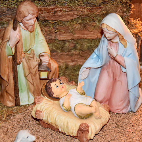 Miniestatua De Jesús Con Forma De Bebé, 1 Pieza, Adorno De S