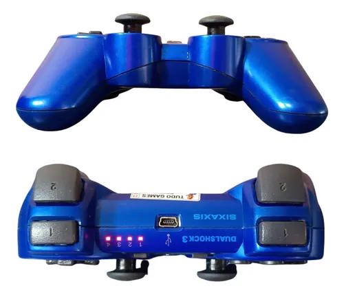 Controle Azul Ps3 Cechzc2ua1 Original Sixaxis Dualshock 3