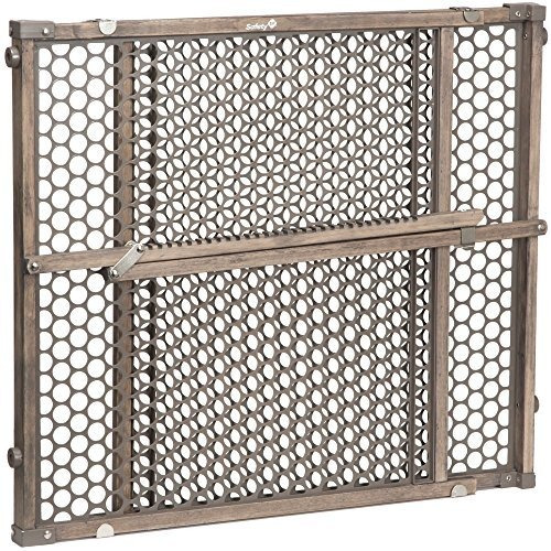 Safety 1st Vintage Grey Wood Gate, Gris