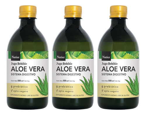 Natier X3 Suplemento Jugo Aloe Vera Sistema Digestivo 500ml