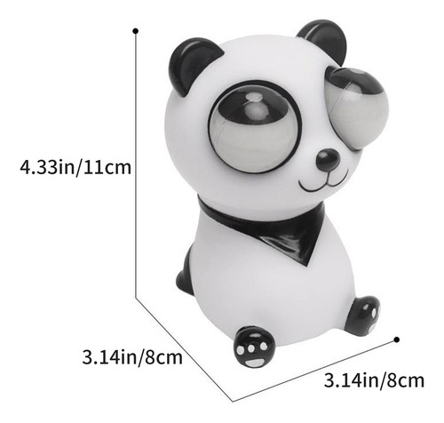 Muñeco Pinch Music Decompression Protruding Eyes Pandas, 2 U