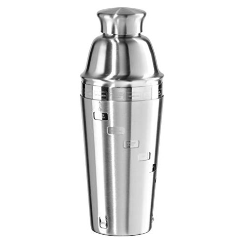 Dial Drink Cocktail Shaker - Acero Inoxidable, 15 Recet...