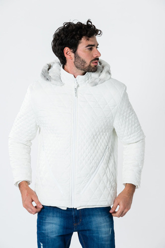 Campera Ron Blanco Hombre