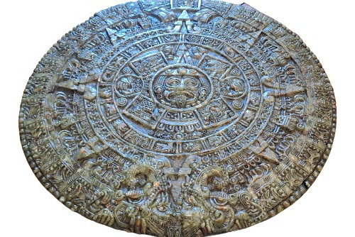 Piedra Del Sol Calendario Azteca Mexico En Relieve Original