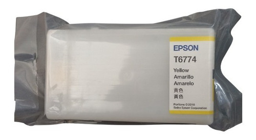 Cartucho D Tinta Epson T6774 Yellow Para Pro Wp4011 Sin Caja