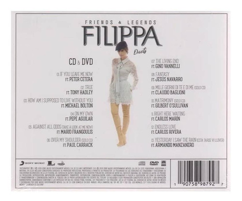 Filippa Giordano Friends Y Legends Duets Cd + Dvd