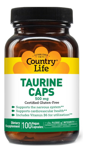 Taurina 500mg / 100 Capsulas Swanson En Stock