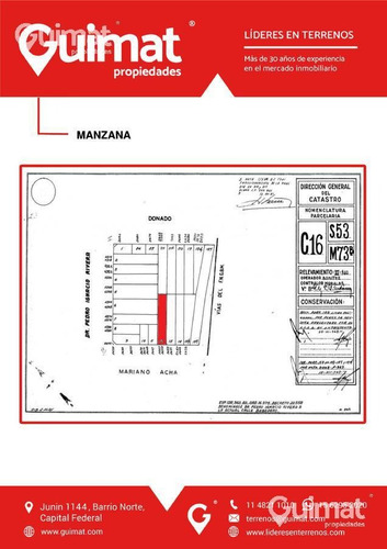 Imagen 10 de 13 de Mariano Acha Y Rivera - Lideres En Terrenos - Guimat Propiedades