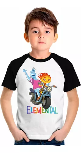 Camiseta Elementos Filme Cinema Fogo Agua Faisca Gota Mod.2