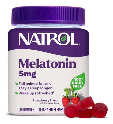 Natrol Melatonina 5 mg Gomitas de Fresa | 90 gomitas