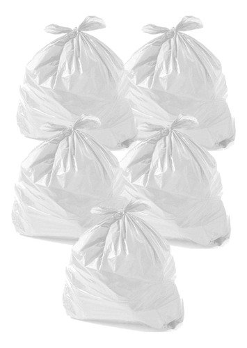 Saco De Lixo Branco 20l 100 Unidades Coleta Seletiva Kit 5