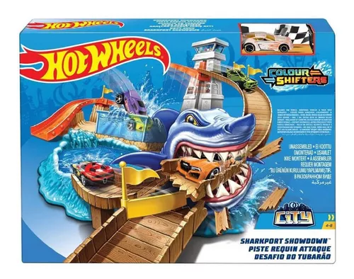 Pista Ataque Tubarão, Hot Wheels, Mattel