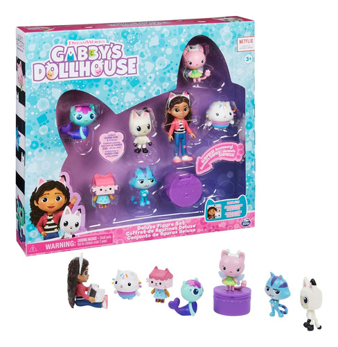Gabbys Dollhouse Deluxe Set De Regalo Con 7 Figuras De Jugue