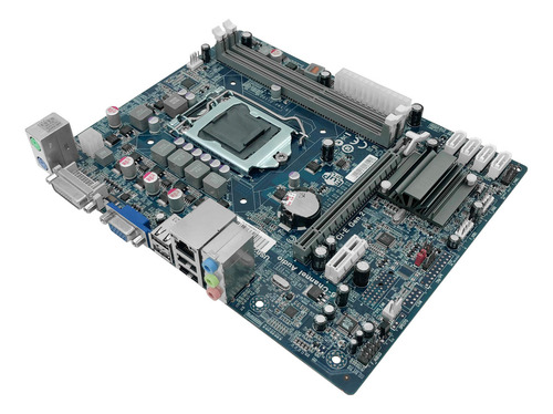 Placa Mãe Ecs H61 H2m2 Lga1155 Ddr3 Até 16gb I3/i5/i7 Oem Cor Azul-aço