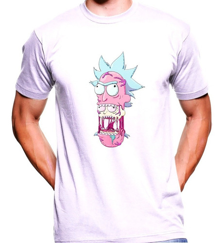 Camiseta Premium Dtg Rock Estampada Rick And Morty 05