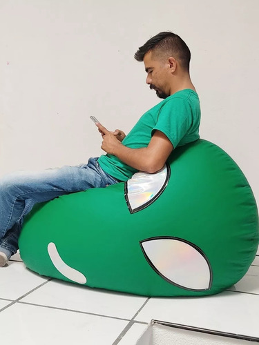 Sillon Puff Alien Grande Color Verde