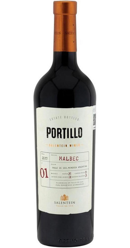 Pack De 4 Vino Tinto Portillo Malbec 750 Ml
