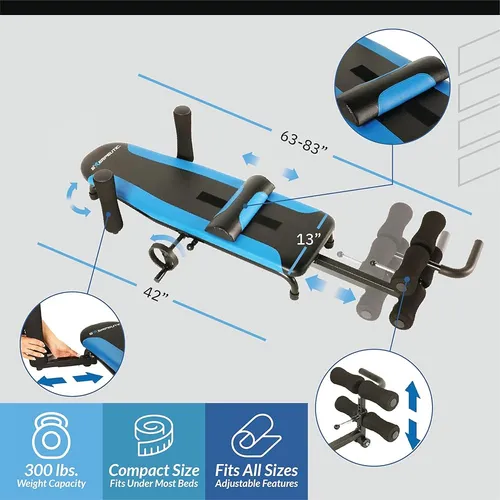 Mesa De Descompresión Espinal Ajustable - 350 Lbs, Sin Inver