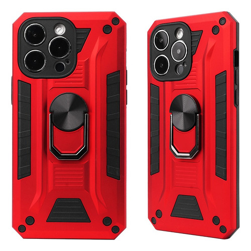 Funda Celular Uso Rudo Con Anillo Iman Para Alcatel Y Huawei