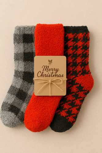 Waa 3 Pares De Calcetas Térmicas Afelpadas Para Invierno