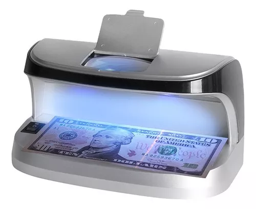 Detector de billetes falsificados con detección magnética y UV, detector de  dinero falsificado, detector de dinero falsificado, azul