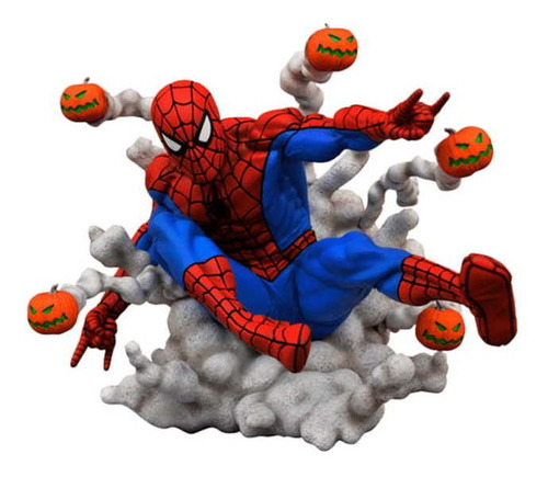 Estatua de bombas tipo calabaza de Spider-Man, Marvel Gallery, 14 cm