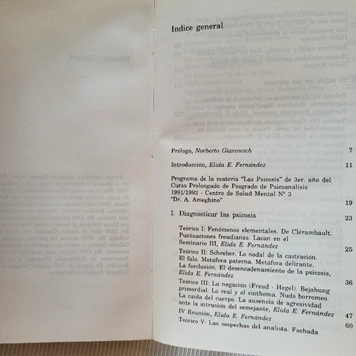 Imagen 6 de 9 de Diagnosticar Las Psicosis Elida E Fernandez Editorial Data