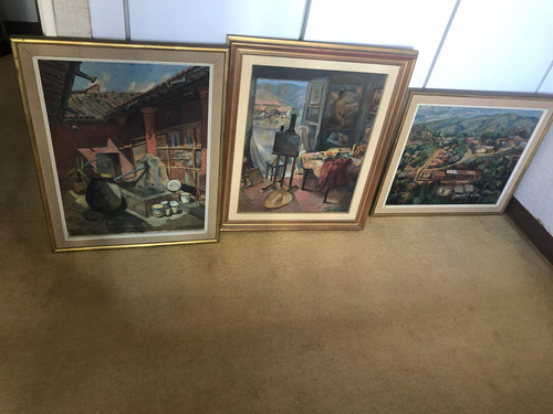 Tres Pinturas De Gloria Perez Guevara