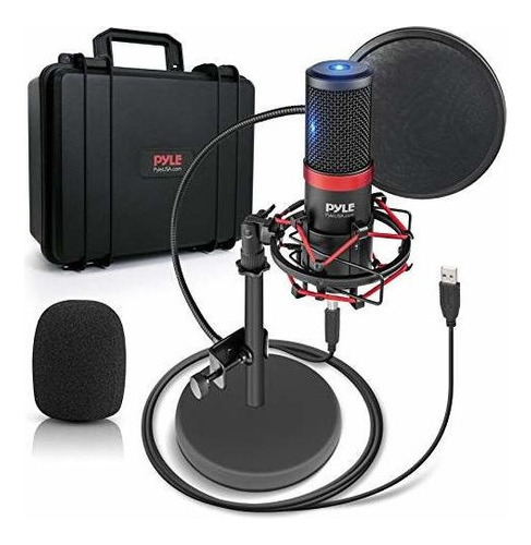   Kit De Grabacion De Podcast De Microfono Usb