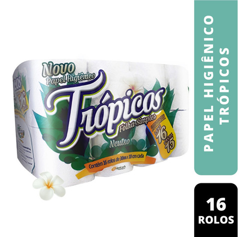 Papel Higiênico Fibras Naturais Neutro Macio 30m 16 Un Full