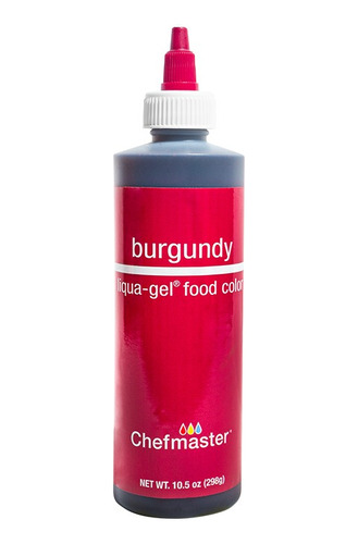 Chefmaster - Rojo Vino / Burgundy Liqua-gel 10.5 Oz