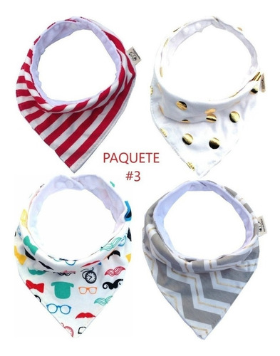 *conjunto Baberos Calidad Premium Absorbentes Algodón 100%