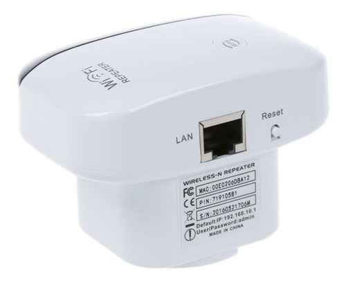 Router Repetidor Wifi 300mbps Extensor Inalambrico De Señal Color Blanco