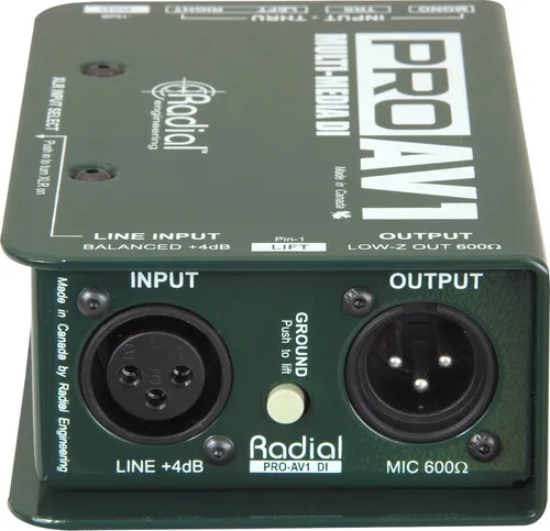 Radial Engineering Proav1 Caja Directa De Un Solo Canal, Mul