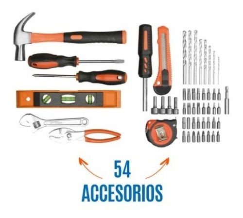 Imagen 6 de 9 de Taladro Atornillador Daewoo Inalambrico 18v Kit Bosch Maleti