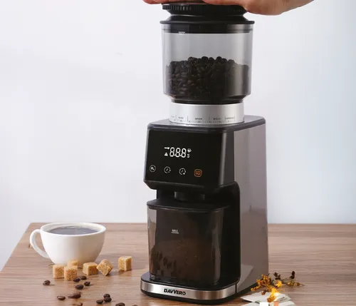 Moedor De Café Espresso Eletrico Labravia Davvero Mós Cônica 220v Preto |  MercadoLivre