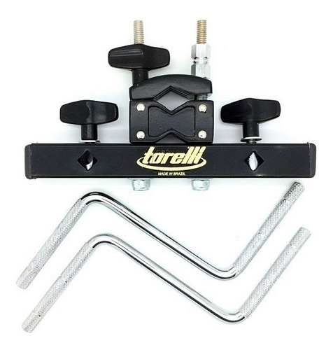 Rack Percussão 2 Hastes Cowbell Bloco Sonoro Ta 452 Torelli