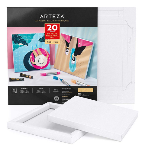 Arteza - Lienzo Plegable De Papel Mixto