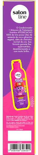 Kit Shampoo E Condicionador Uva Todecacho Kids Salon Line
