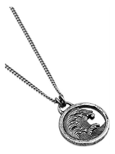 Hg Haze & Glory Collar Con Amuleto Para Hombre De Plata De