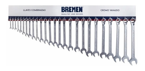 Llaves Combinadas Bremen Juego 26 Pc De 6mm A 32mm + Tablero