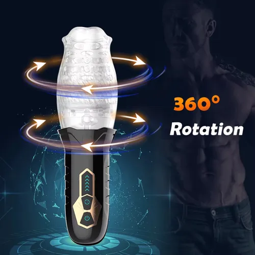 Masturbador Consolador Masculino Vibrador Rotacion Bellucci