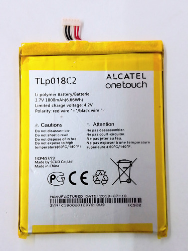 Batería Alcatel 6033 (tlp018c2) 1800mah