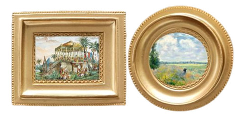 Rack De Exibição De Porta-retrato De Retângulo E Redondo