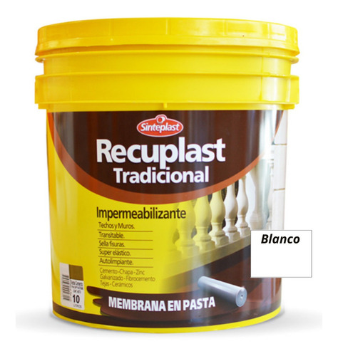 Recuplast Tradicional Membrana Pasta Impermeabilizante 10lts