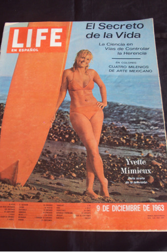 Revista Life En Español (9/12/1963)  Yvette Mimieux