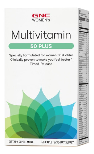 Gnc Women's Multivitamin 50 Plus 60 Caplets