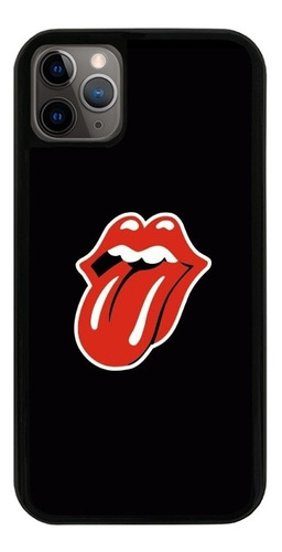 Funda Uso Rudo Tpu Para iPhone Rolling Stones Lengua Rock
