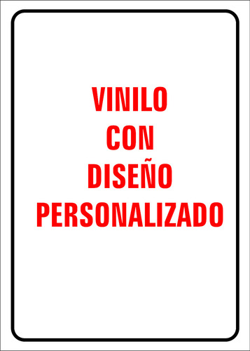 Cartel Personalizado Vinilo Impreso 